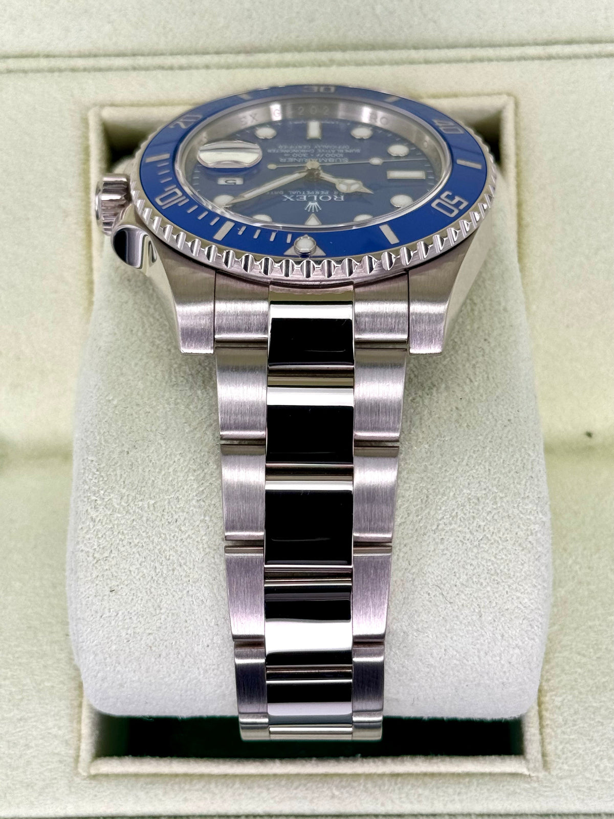 2013 Rolex Submariner "Smurf" 40mm 116619LB White Gold Blue Dial