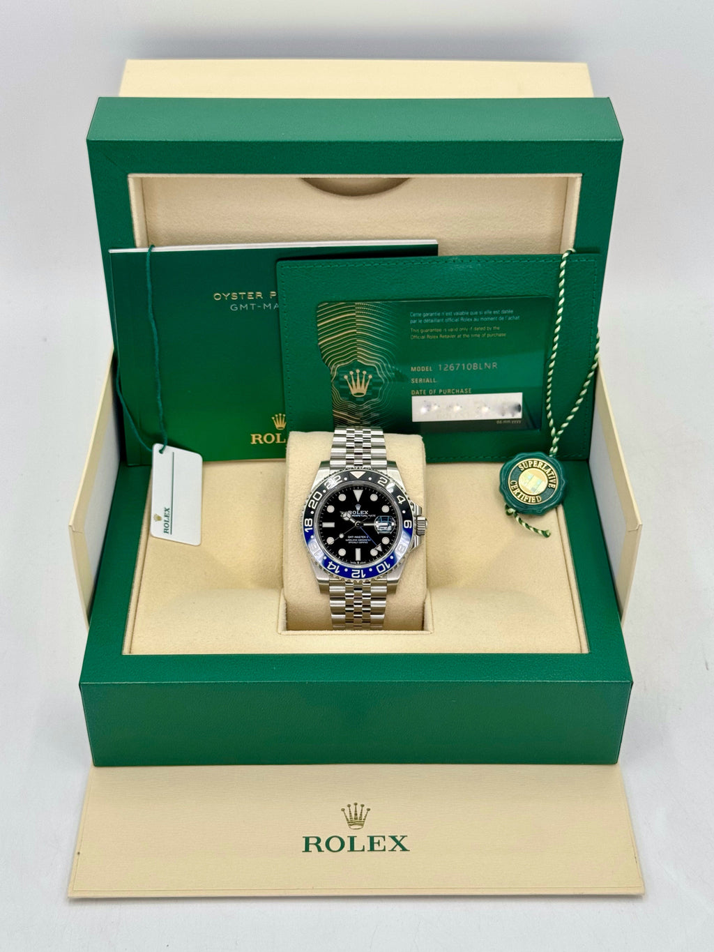 2020 Rolex GMT-Master II "Batgirl" 40mm 126710BLNR Jubilee