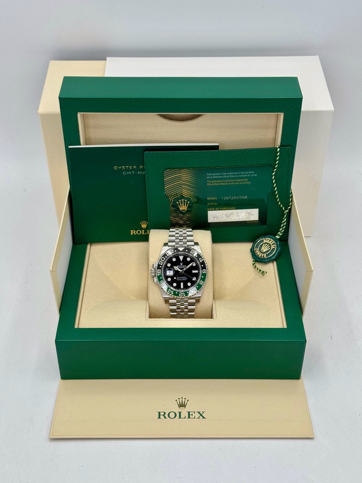 NEW 2025 Rolex GMT-Master II "Sprite" 40mm 126720VTNR Jubilee