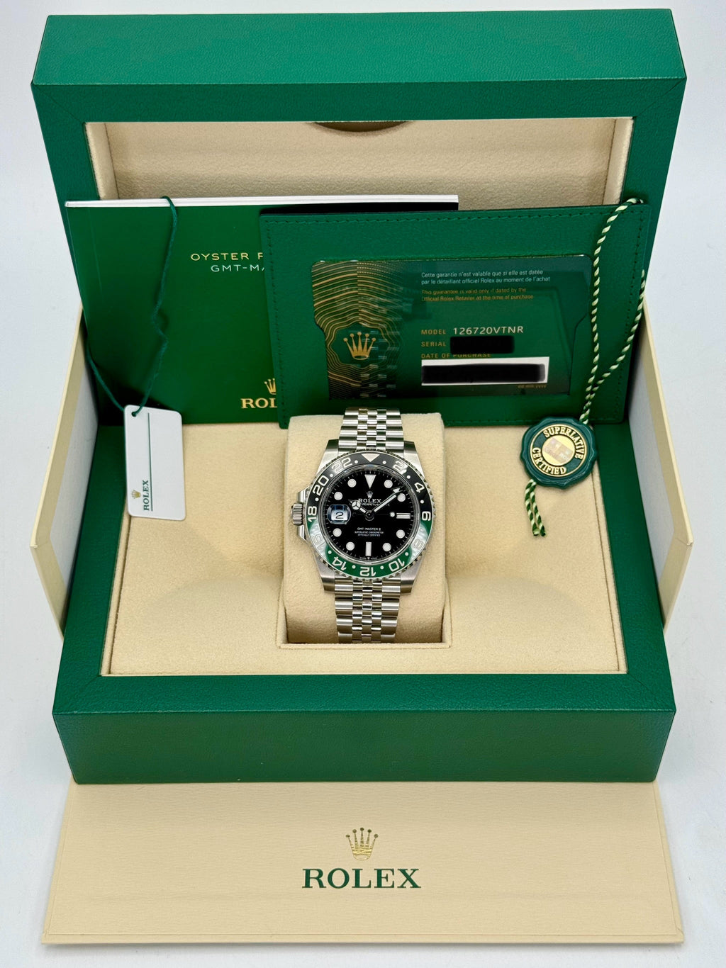 NEW 2023 Rolex GMT-Master II “Sprite” 40mm 126720VTNR Jubilee