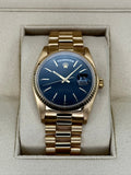 1981 Rolex Day-Date 36mm 18038 Presidential Black Dial