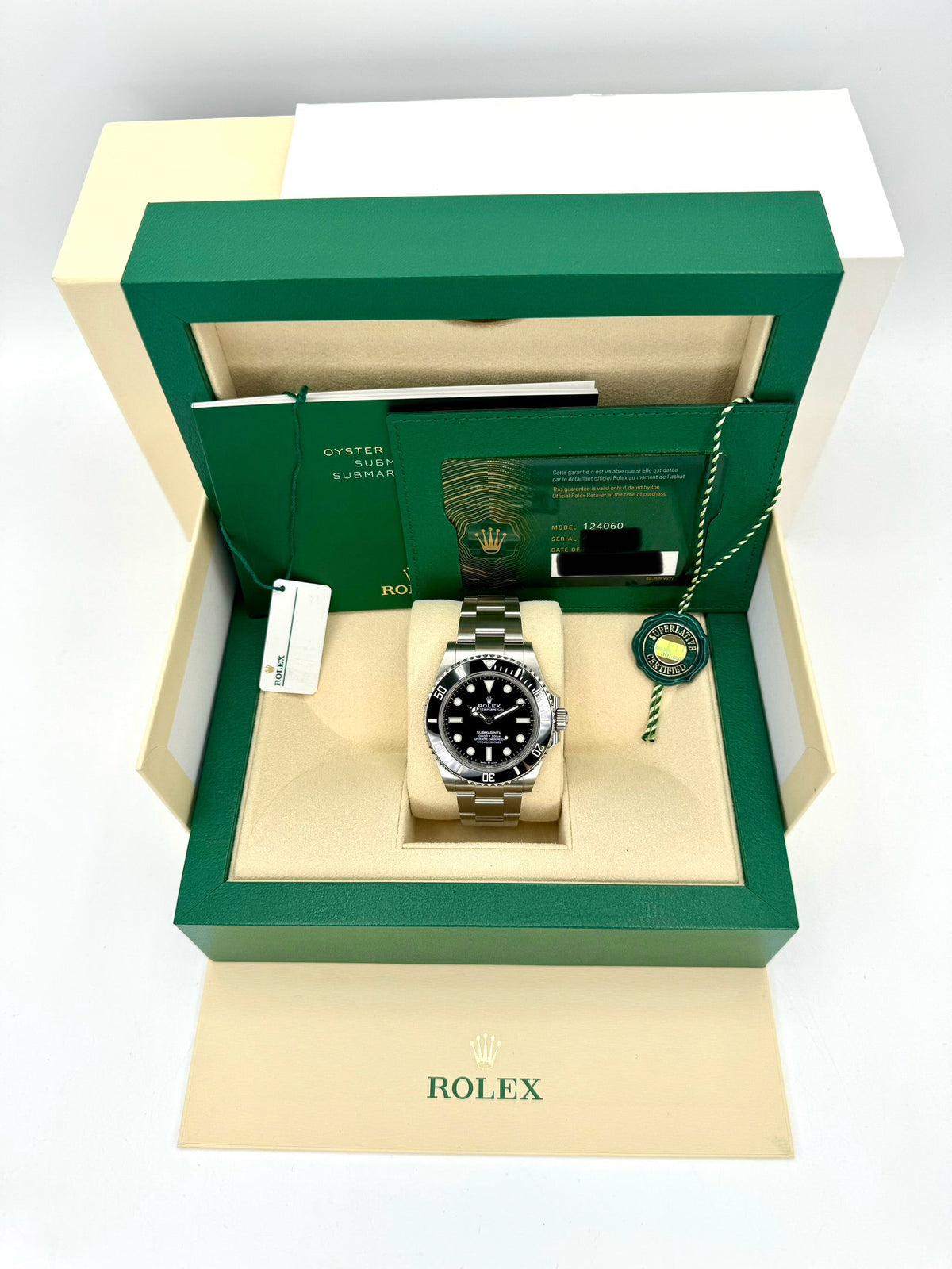 NEW 2023 Rolex Submariner 41mm 124060 Stainless Steel Black Dial