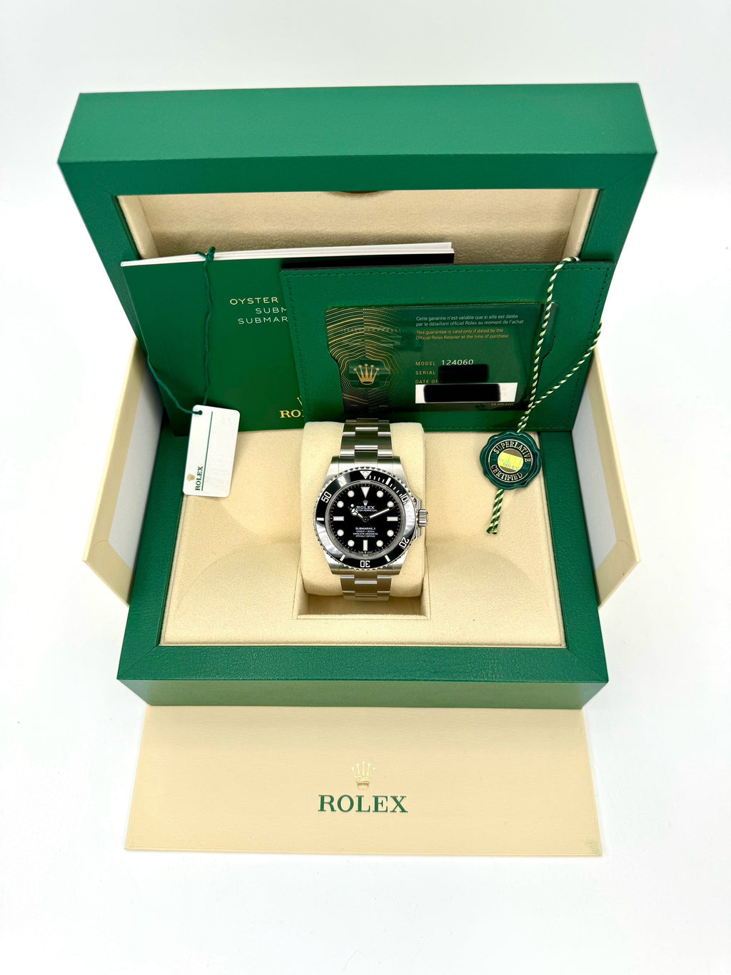 NEW 2023 Rolex Submariner 41mm 124060 Stainless Steel Black Dial