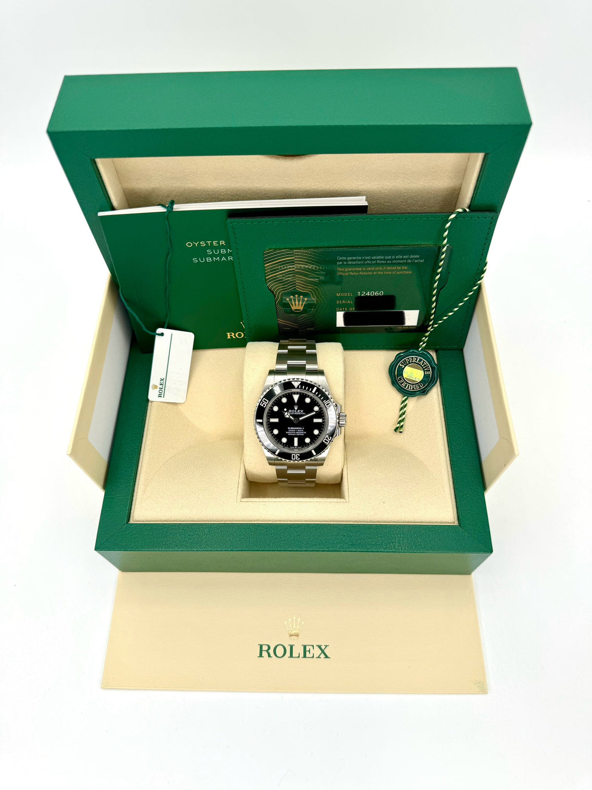 NEW 2023 Rolex Submariner 41mm 124060 Stainless Steel Black Dial