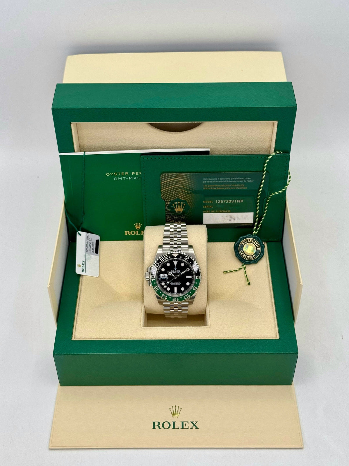 2024 Rolex GMT-Master II "Sprite" 40mm 126720VTNR Jubilee