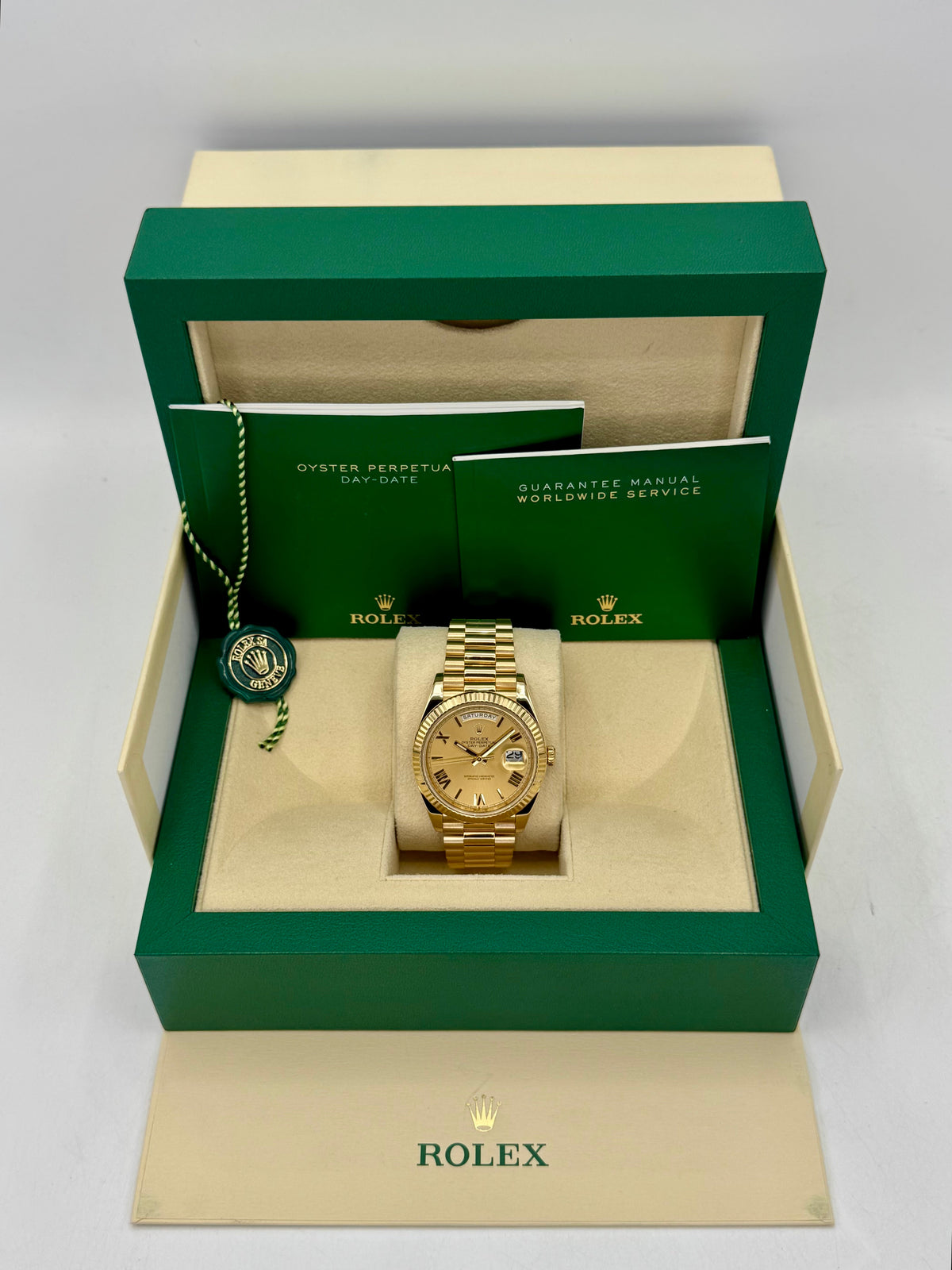 2021 Rolex Day-Date 40mm 228238 Presidential Champagne Dial