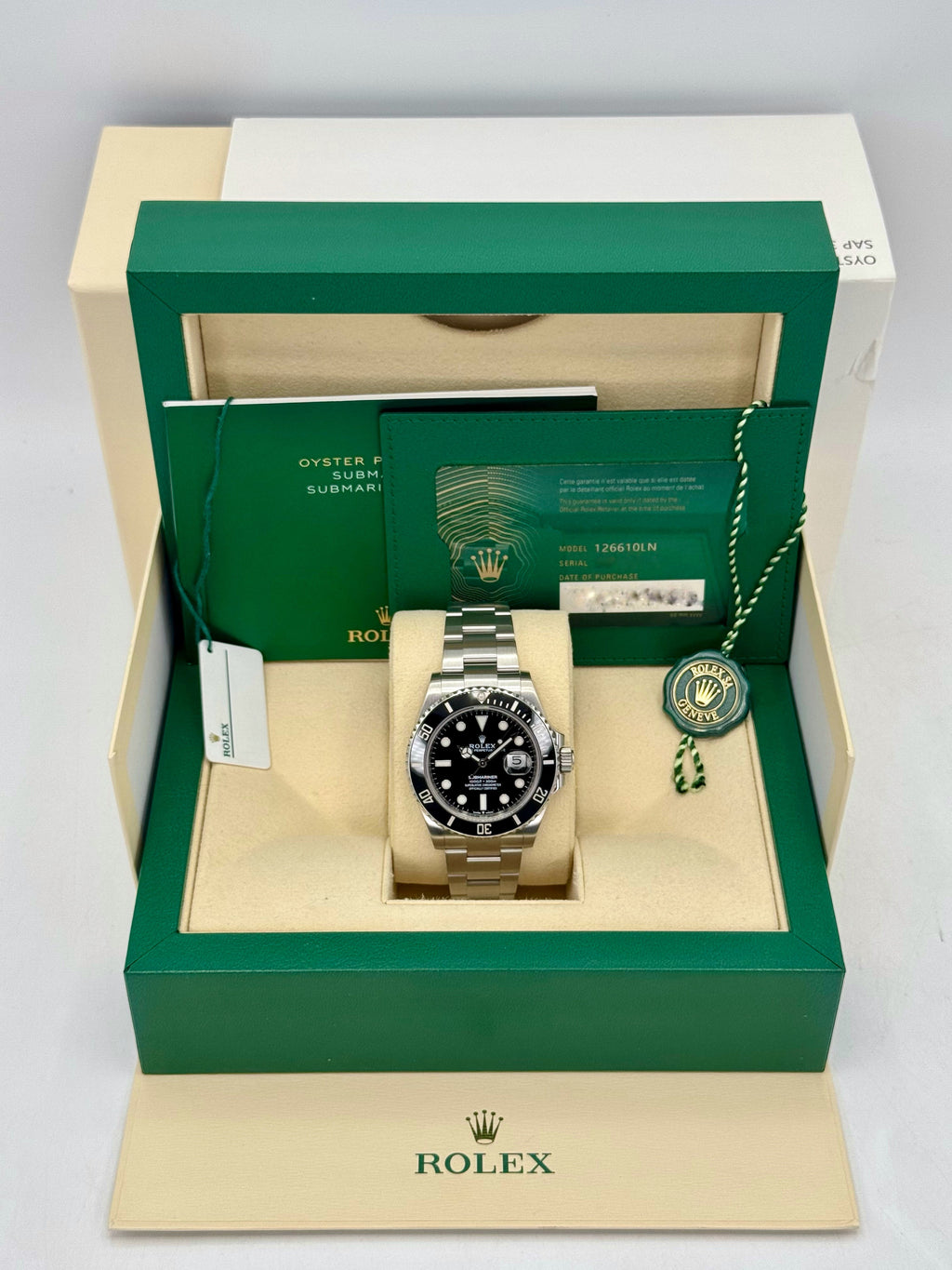 2022 Rolex Submariner 41mm 126610LN Stainless Steel Black Dial
