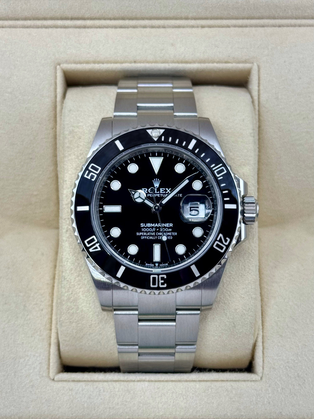2022 Rolex Submariner 41mm 126610LN Stainless Steel Black Dial