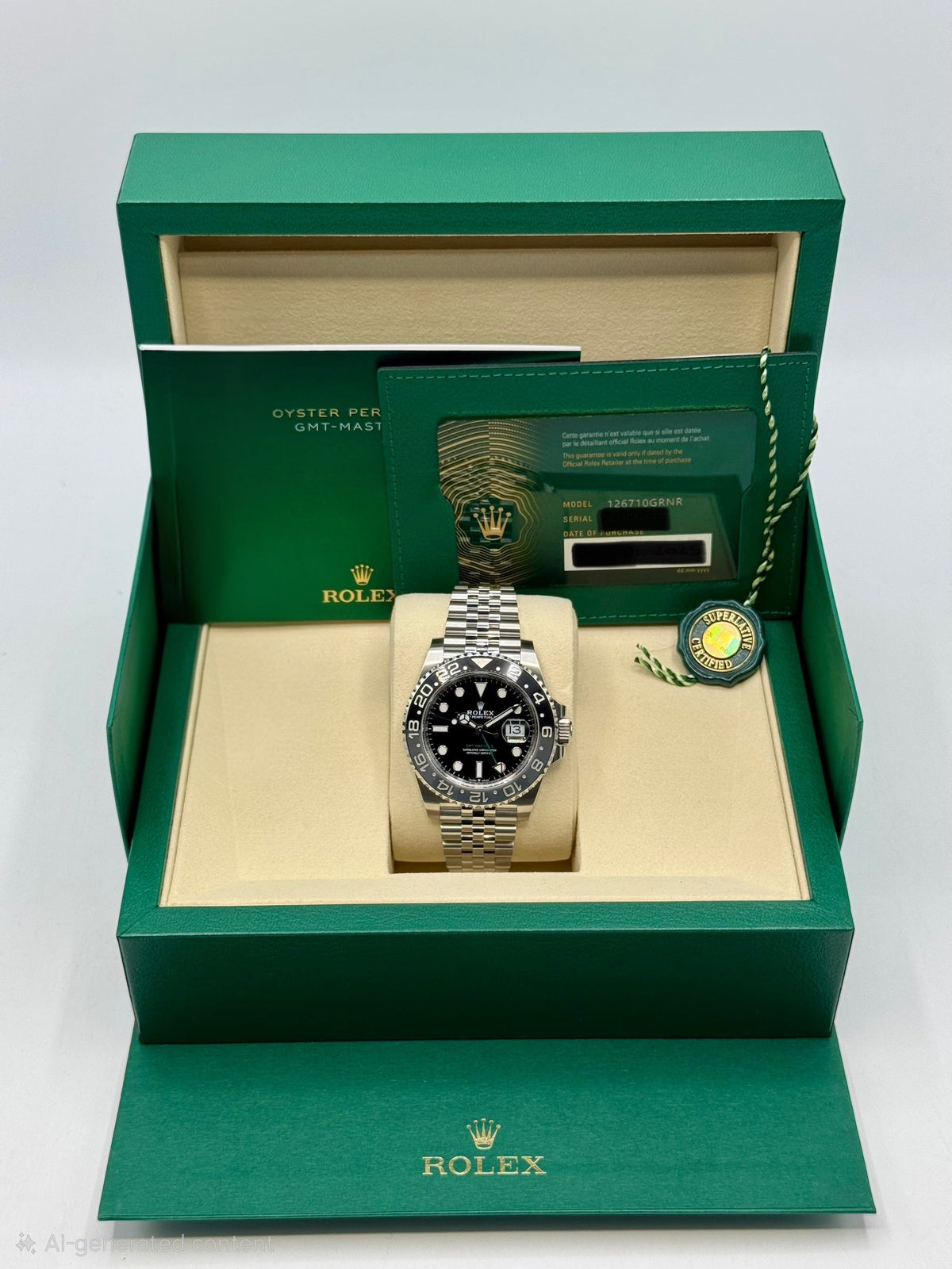 NEW 2025 Rolex GMT-Master II "Bruce Wayne" 40mm 126710GRNR Jubilee