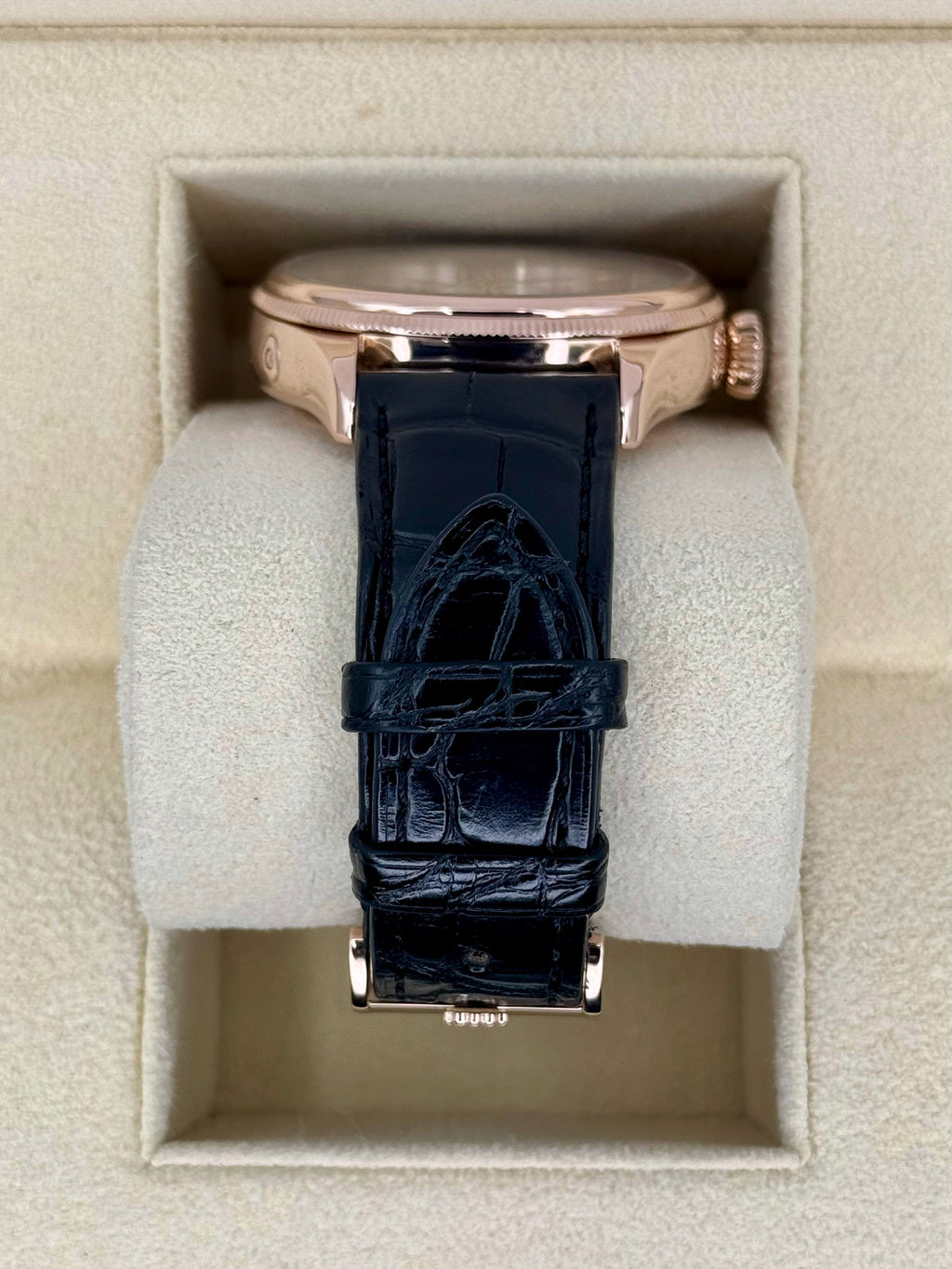 2018 Rolex Cellini Moonphase 39mm 50535 Rose Gold White Dial