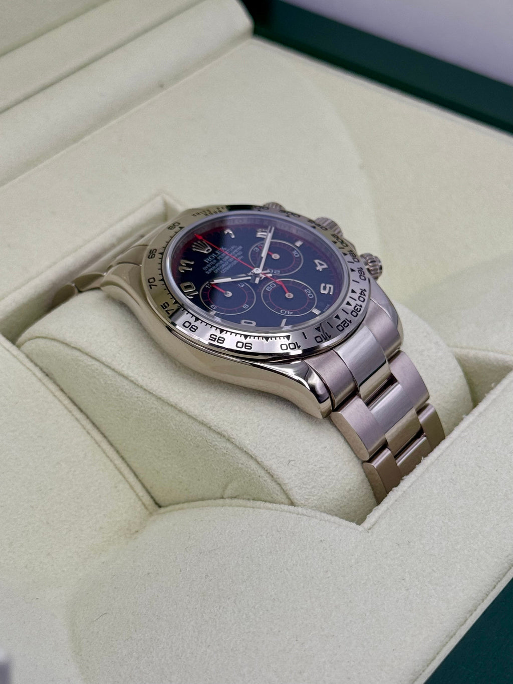 2010 Rolex Daytona 40mm 116509 White Gold Grey Arabic Racing Dial