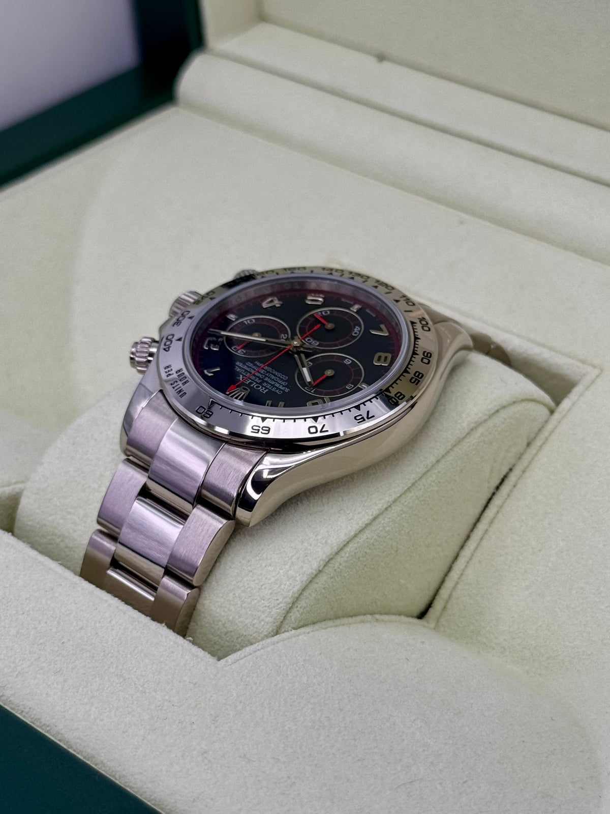 2010 Rolex Daytona 40mm 116509 White Gold Grey Arabic Racing Dial
