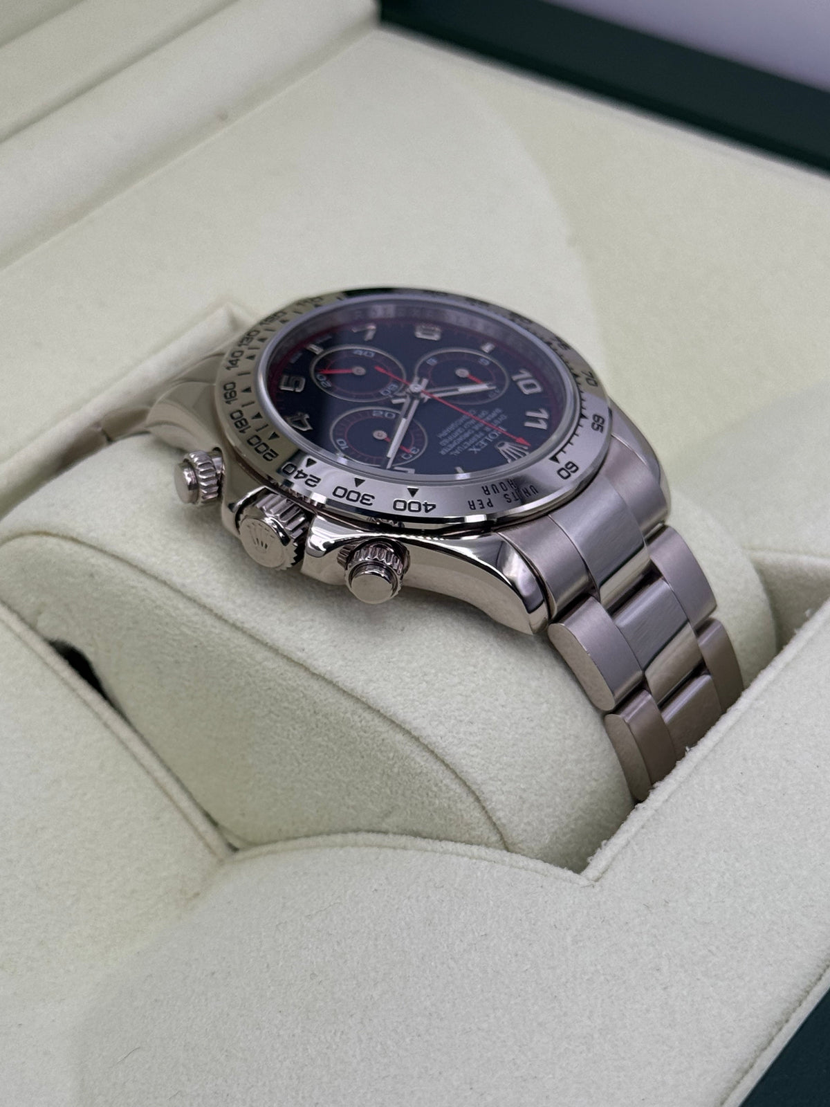 2010 Rolex Daytona 40mm 116509 White Gold Grey Arabic Racing Dial