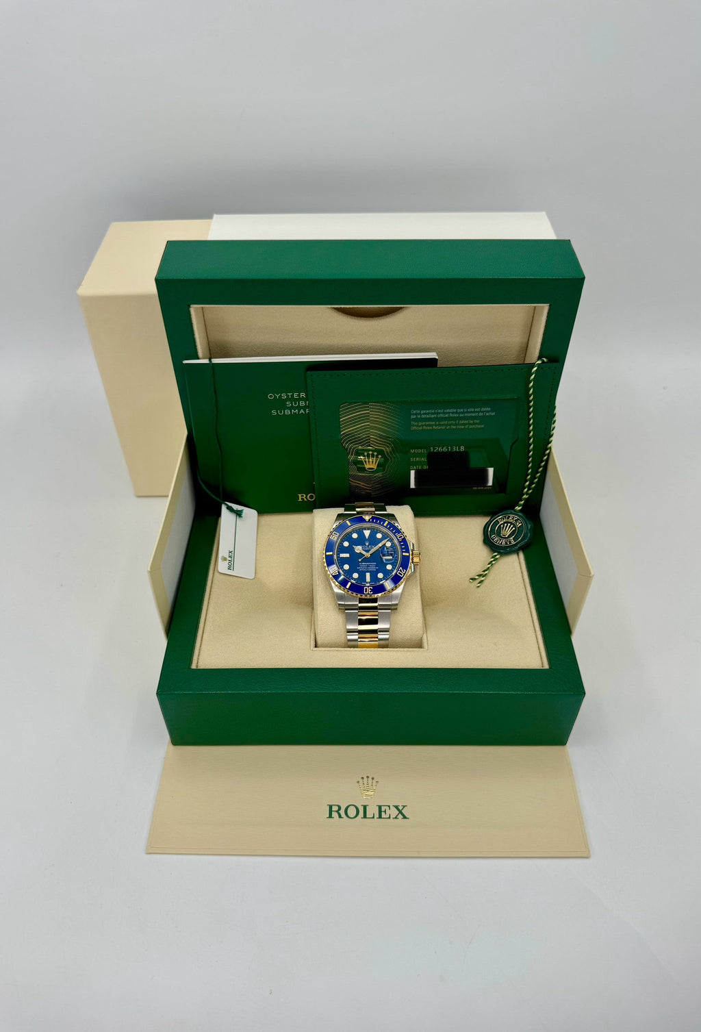 2023 Rolex Submariner "Bluesy" 41mm 126613LB Two-Tone Blue Dial