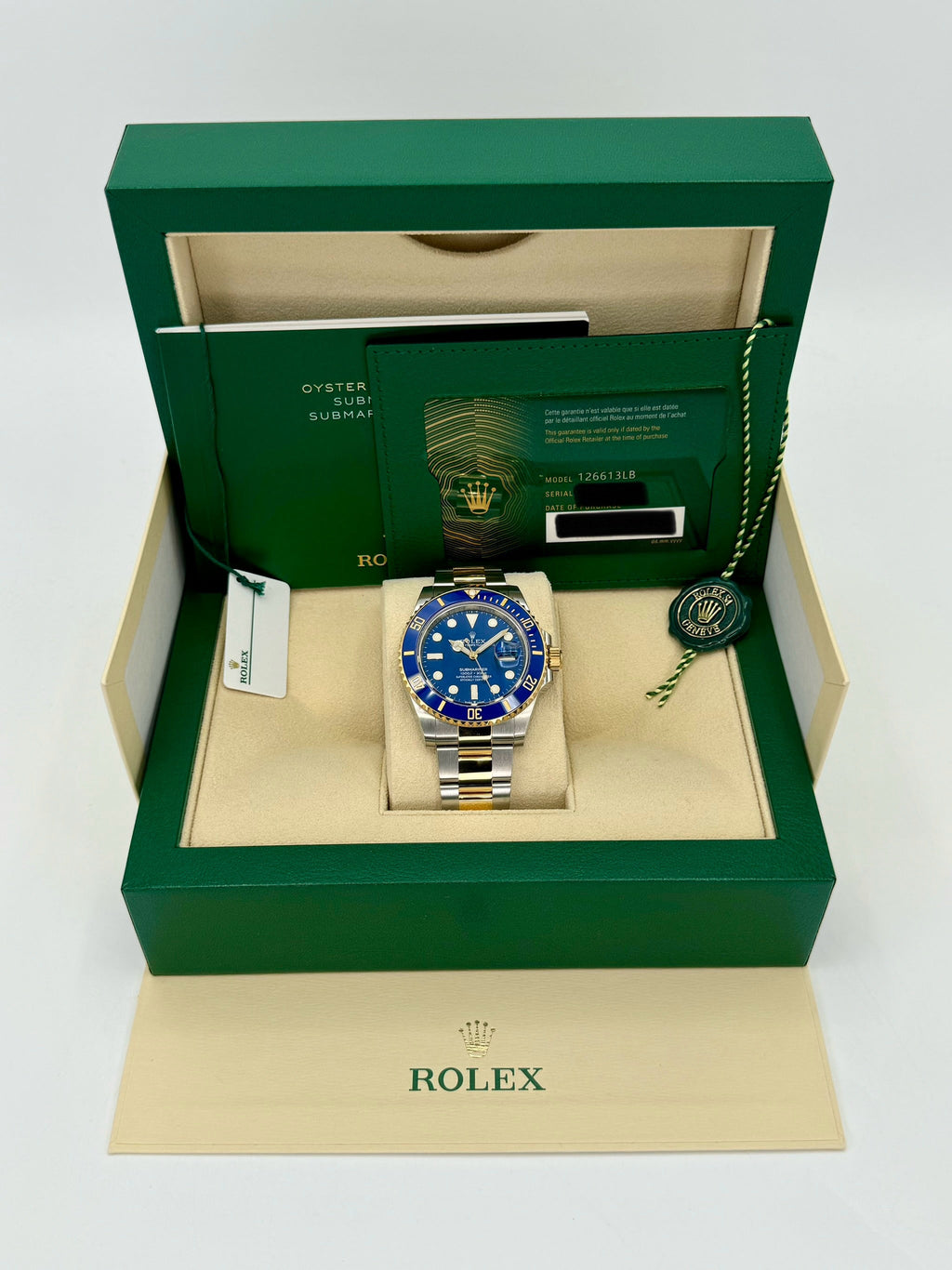 2023 Rolex Submariner "Bluesy" 41mm 126613LB Two-Tone Blue Dial