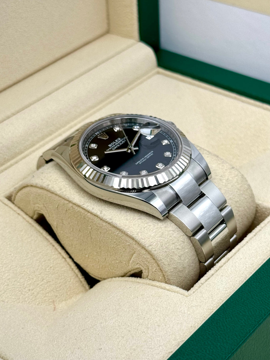 NEW 2025 Rolex Datejust 41mm 126334 Oyster Black Diamond Dial
