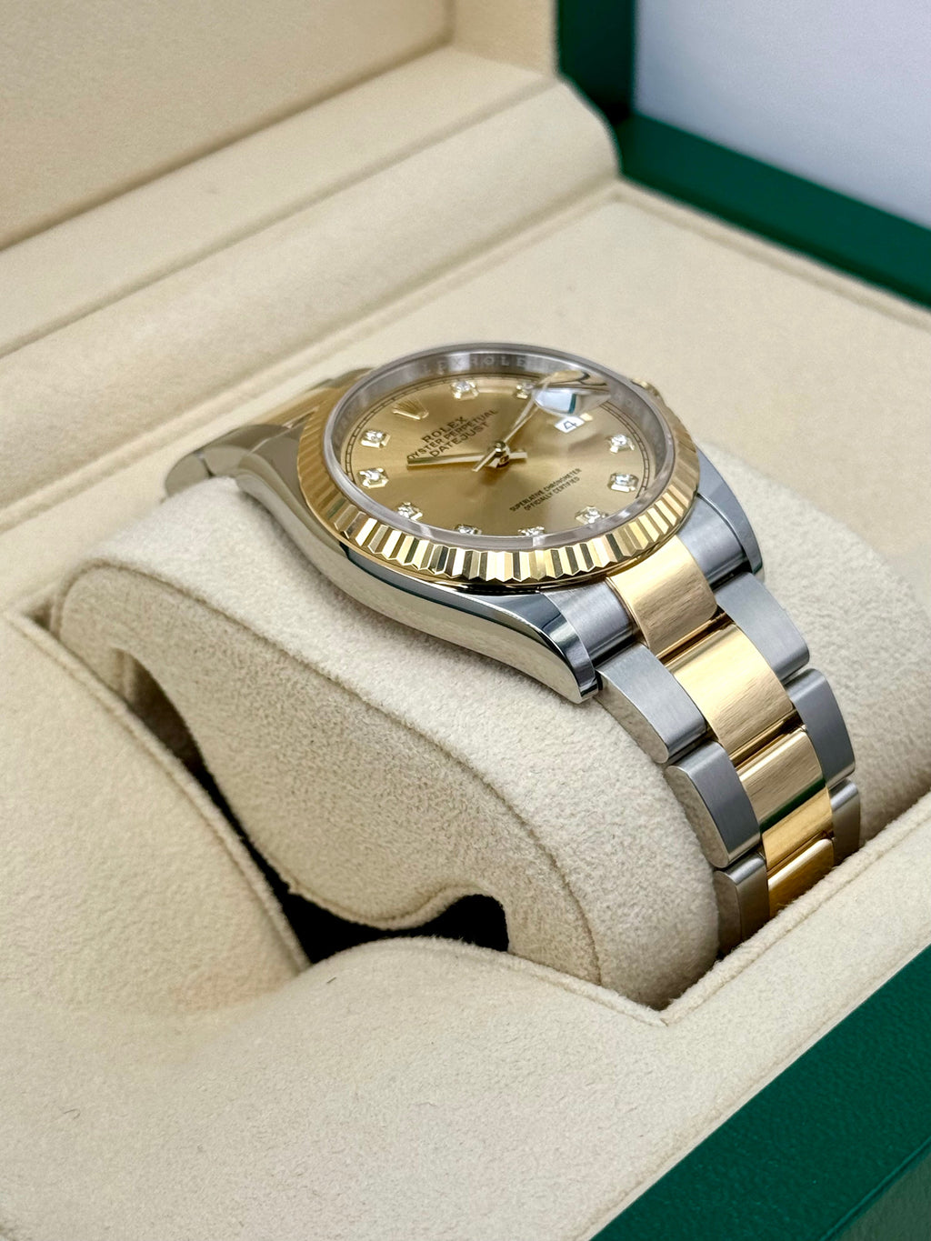 NEW 2025 Rolex Datejust 36mm 126233 Two-Tone Champagne Diamond Dial