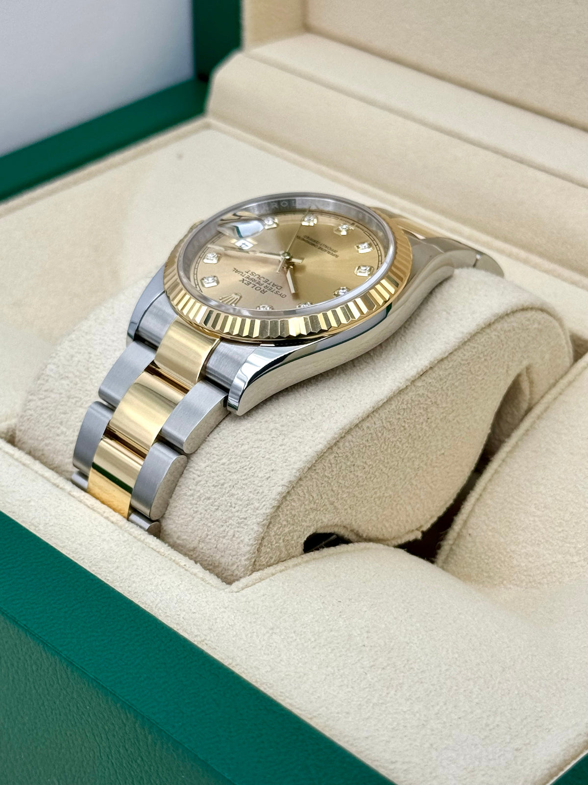 NEW 2025 Rolex Datejust 36mm 126233 Two-Tone Champagne Diamond Dial