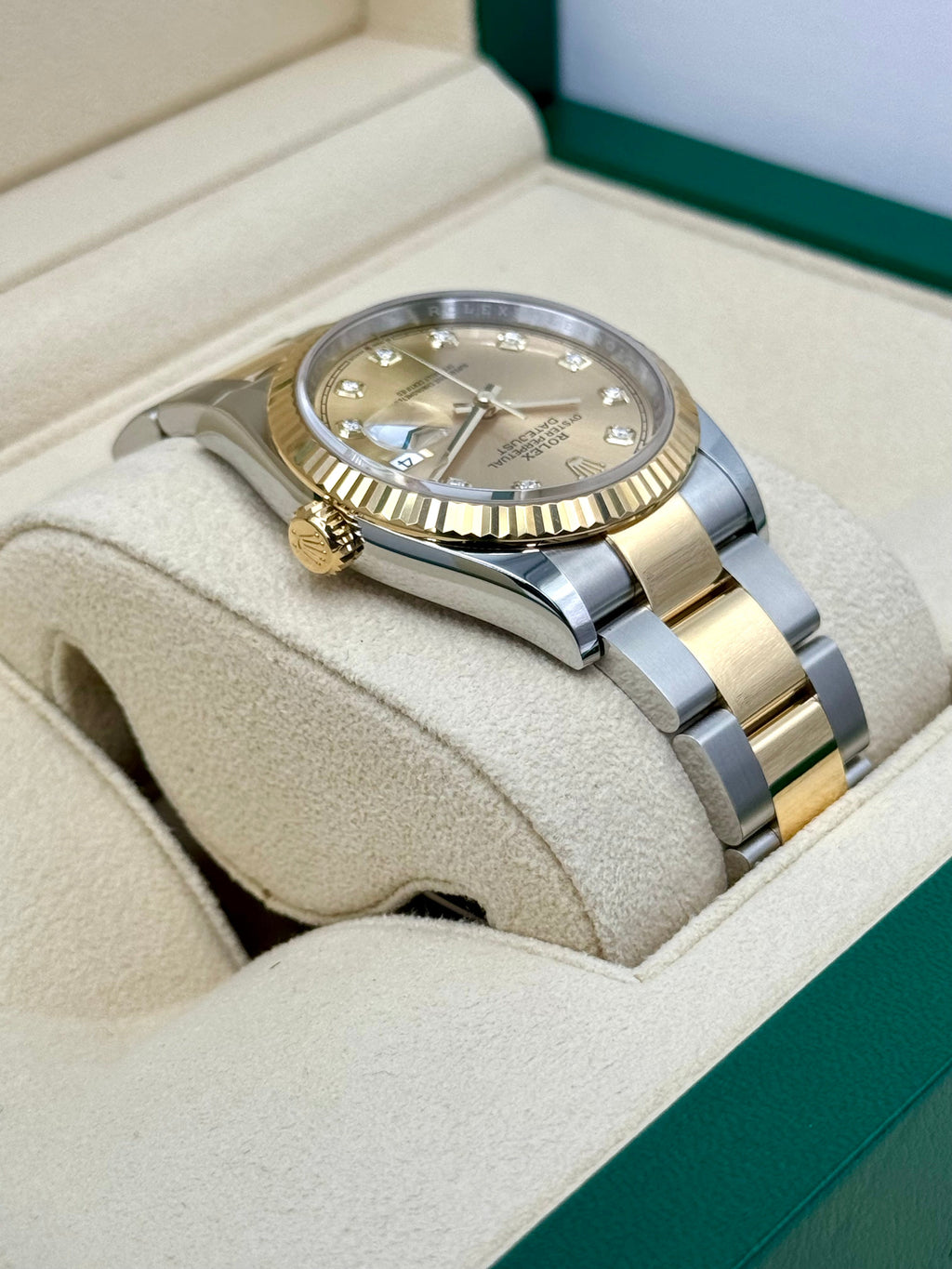 NEW 2025 Rolex Datejust 36mm 126233 Two-Tone Champagne Diamond Dial