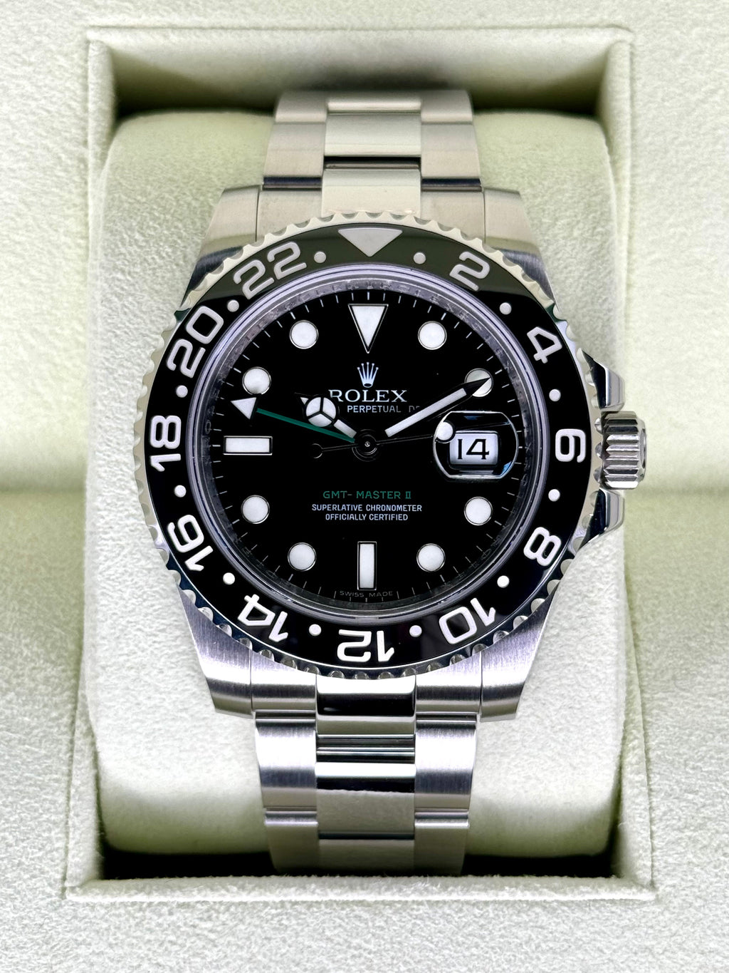 2009 Rolex GMT-Master II 40mm 116710LN Stainless Steel Black Dial
