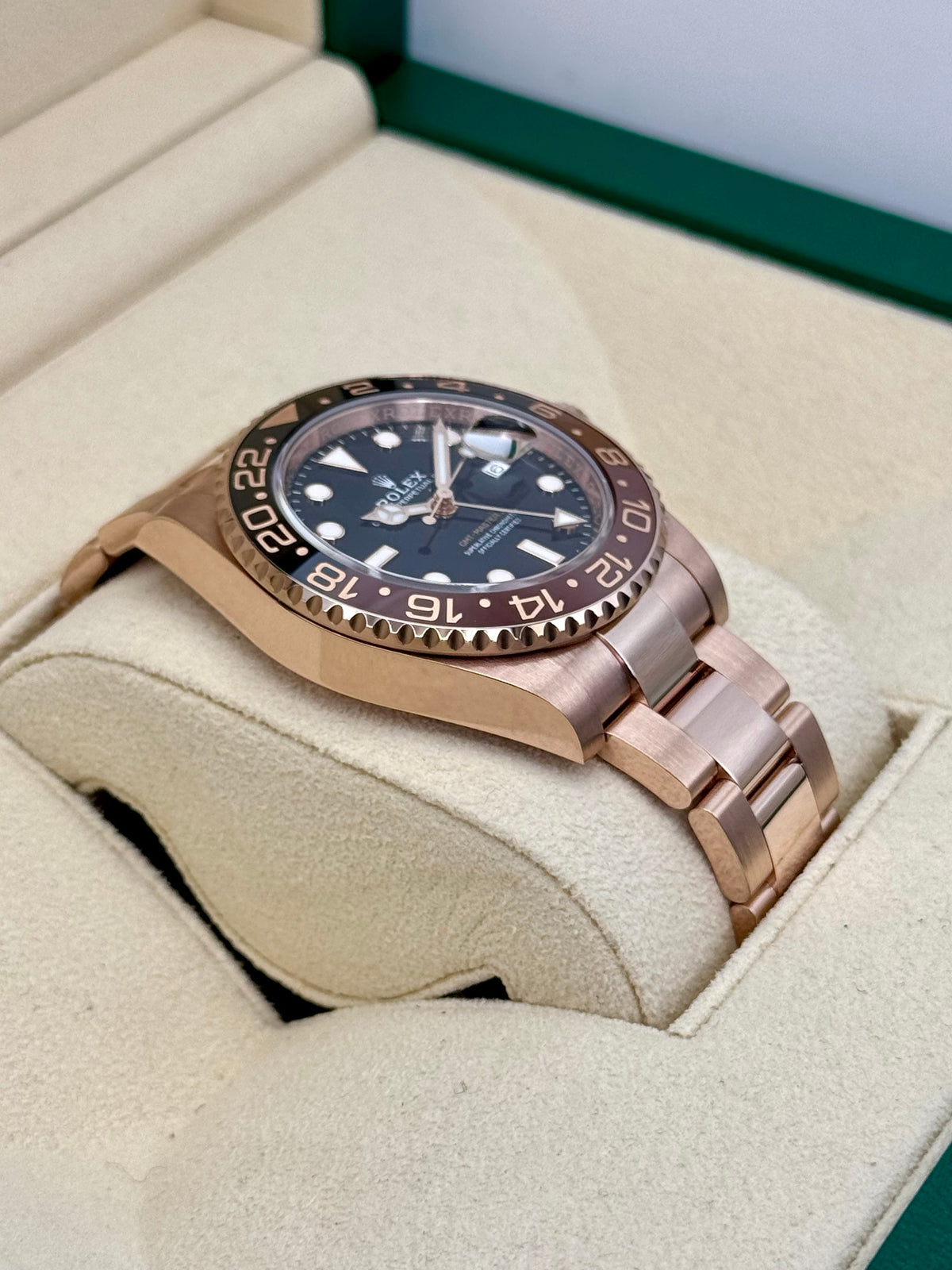 2024 Rolex GMT-Master II "Rootbeer" 40mm 126715CHNR Rose Gold