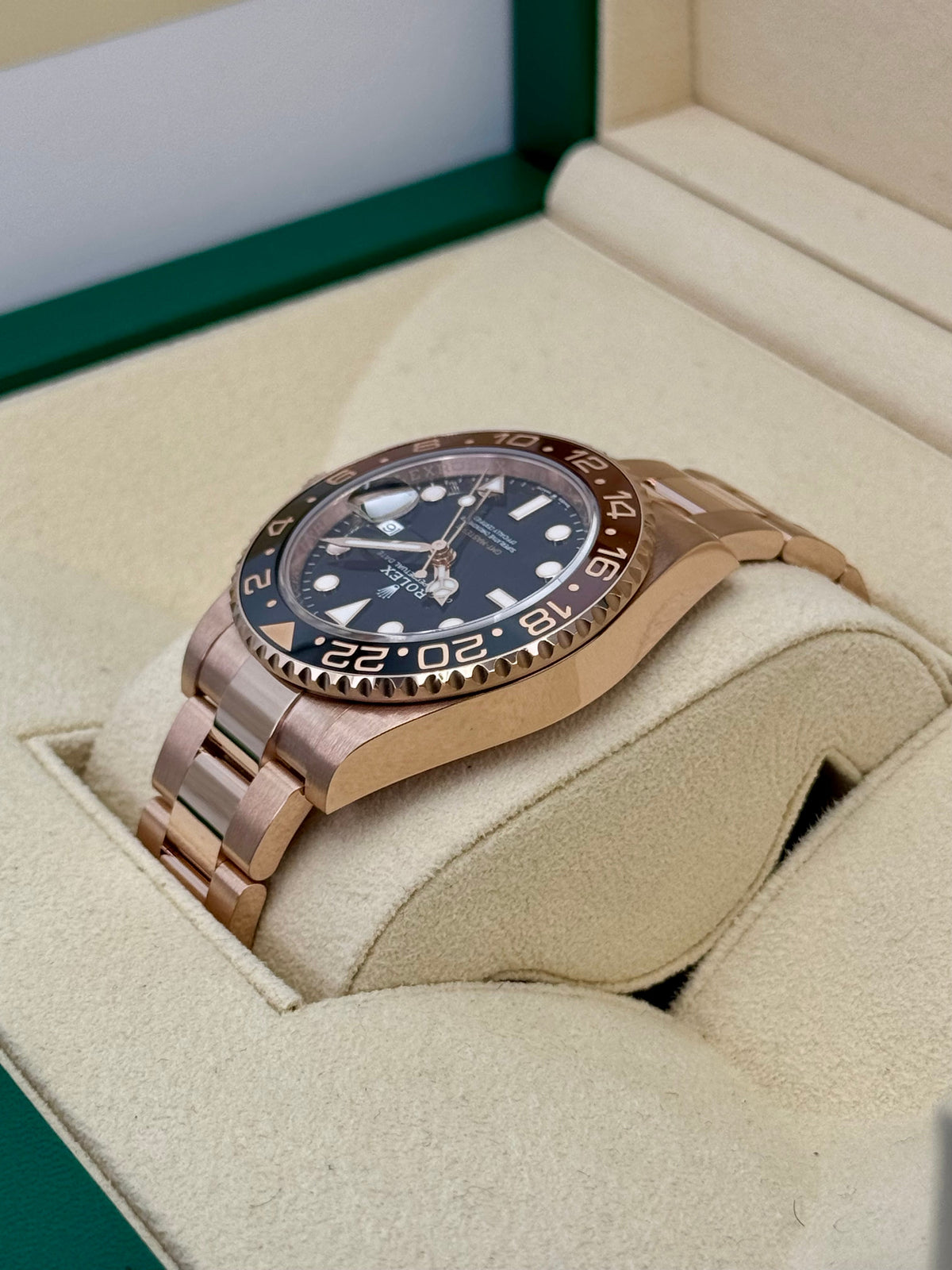 2024 Rolex GMT-Master II "Rootbeer" 40mm 126715CHNR Rose Gold