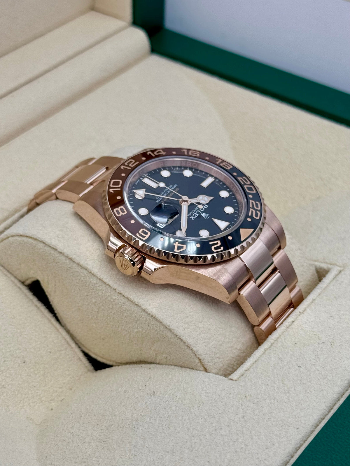 2024 Rolex GMT-Master II "Rootbeer" 40mm 126715CHNR Rose Gold