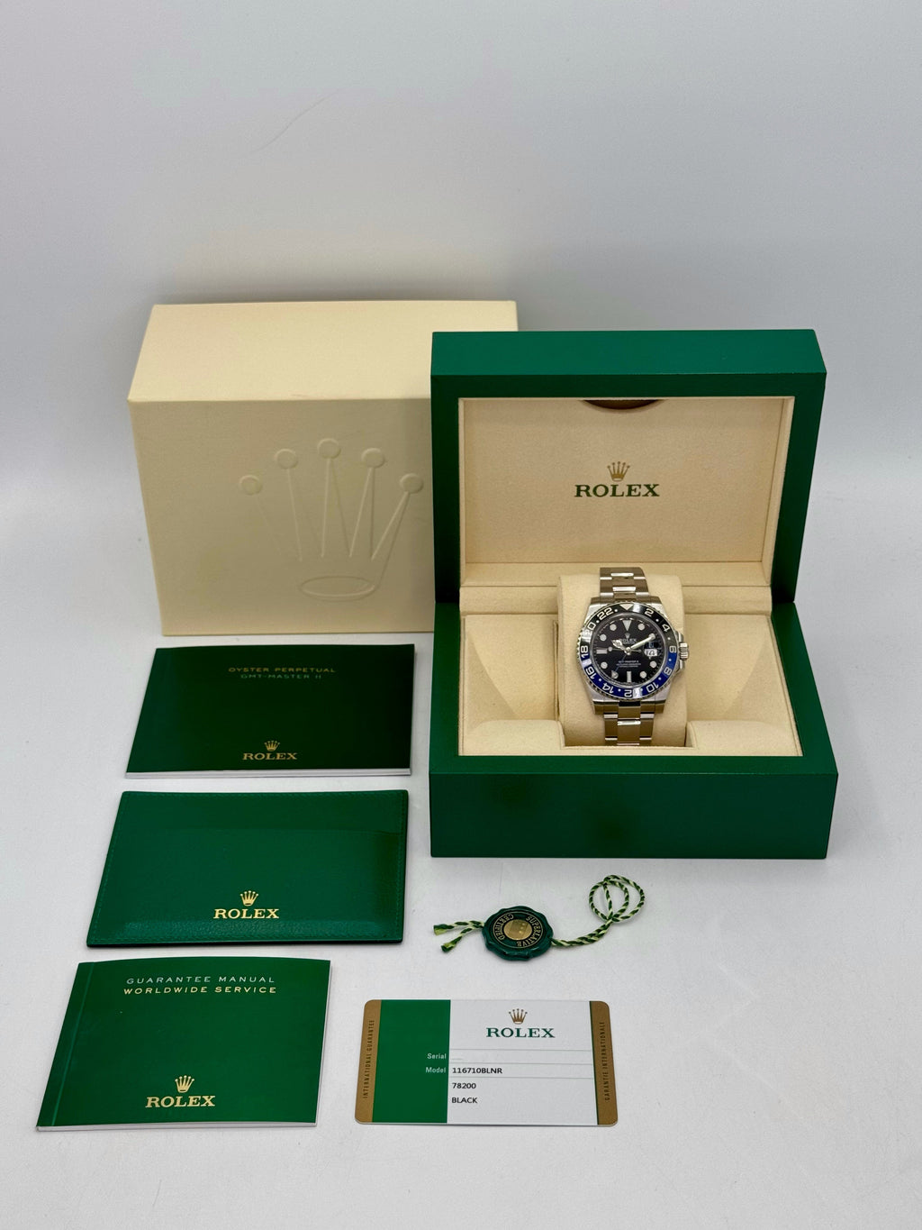 2017 Rolex GMT-Master II "Batman" 40mm 116710BLNR Oyster
