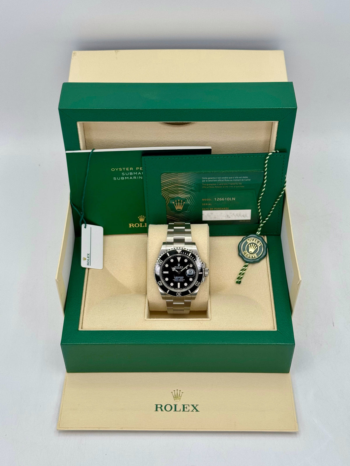 2022 Rolex Submariner 41mm 126610LN Stainless Steel Black Dial