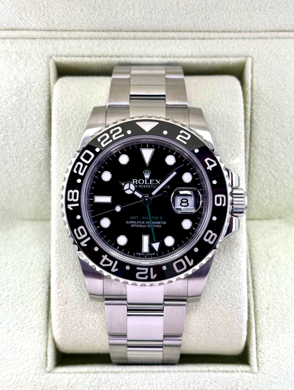 2012 Rolex GMT-Master II 40mm 116710LN Stainless Steel Black Dial