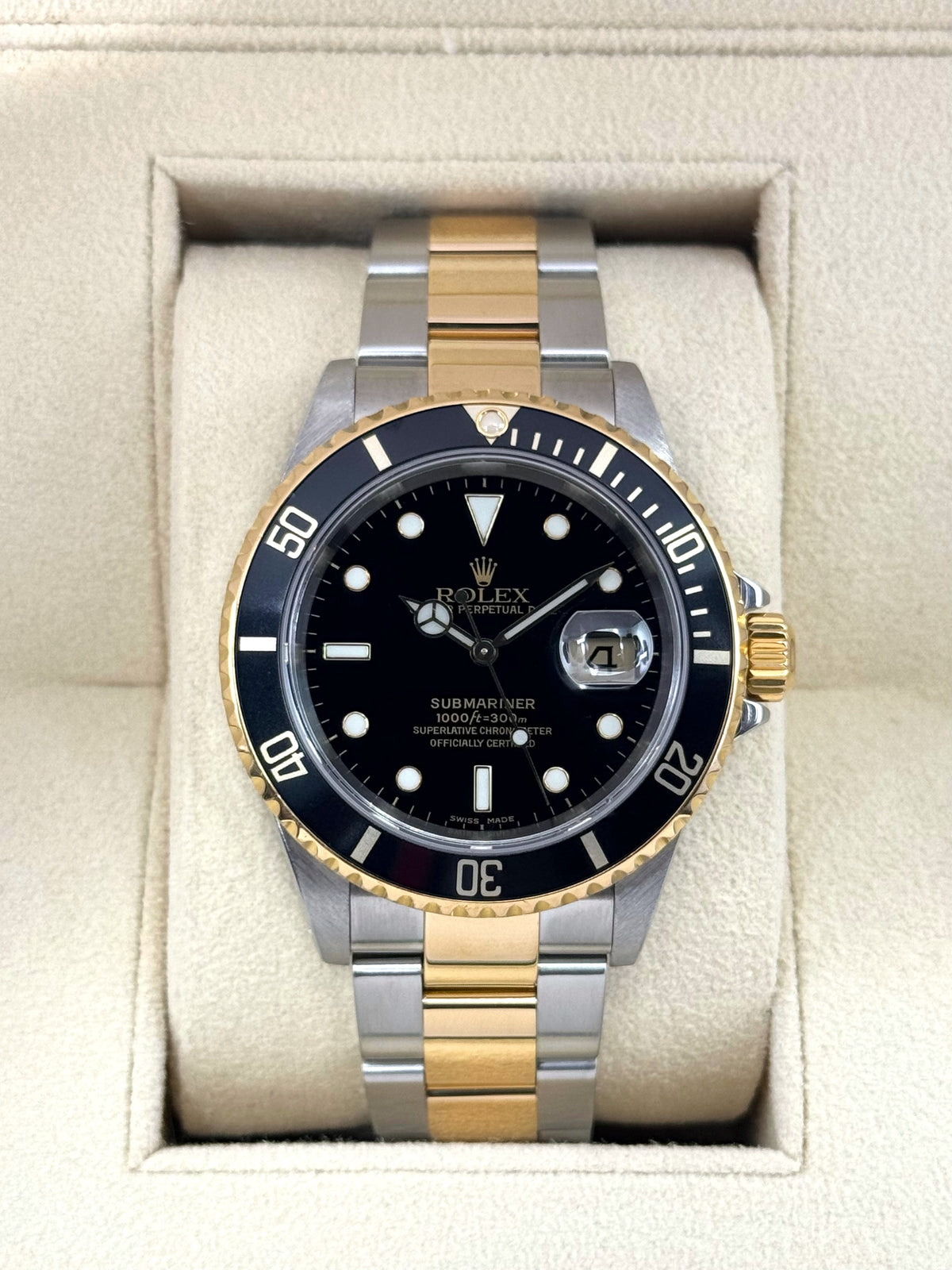 2005 Rolex Submariner 40mm 16613LN Two-Tone Black Dial