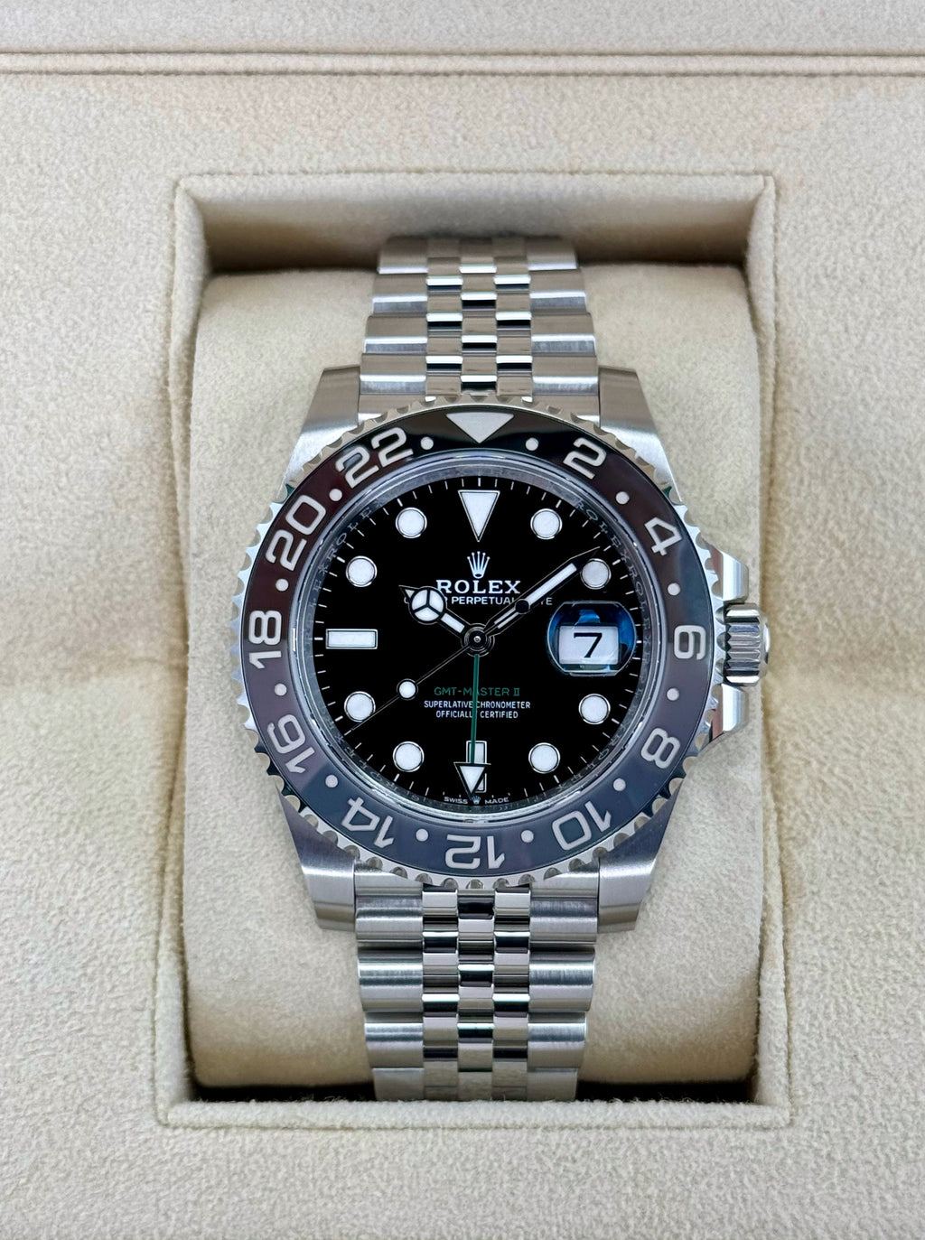 2024 Rolex GMT-Master II "Bruce Wayne" 40mm 126710GRNR Jubilee