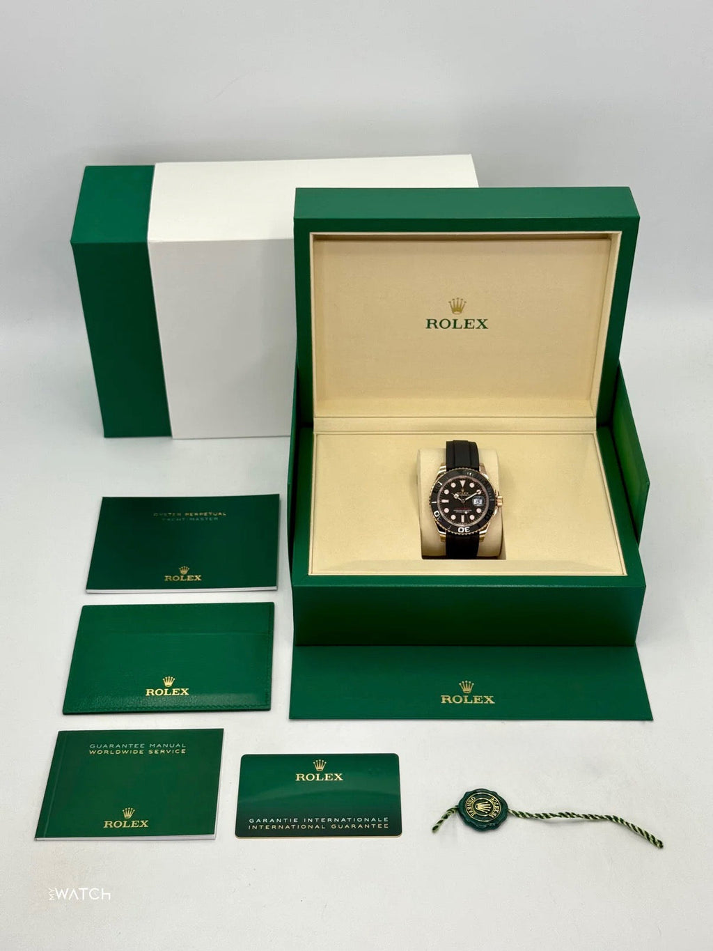 NEW 2026 Rolex Yacht-Master 40mm 126655 Rose Gold Oysterflex Black Dial