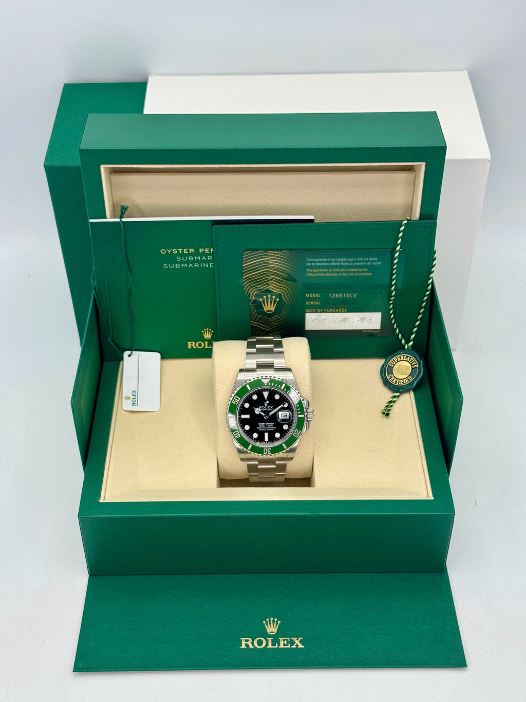 NEW 2025 Rolex Submariner "Starbucks" 41mm 126610LV Black Dial (STICKERED)