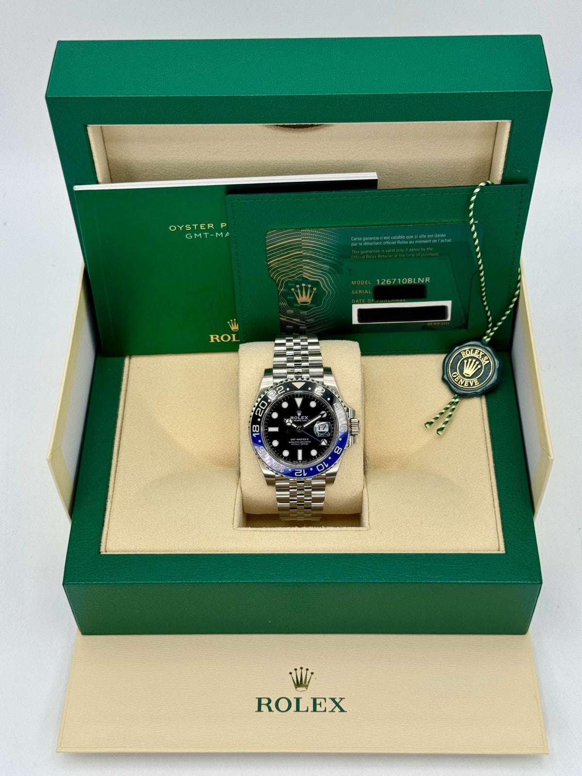 2023 Rolex GMT-Master II "Batgirl" 40mm 126710BLNR Jubilee Black Dial