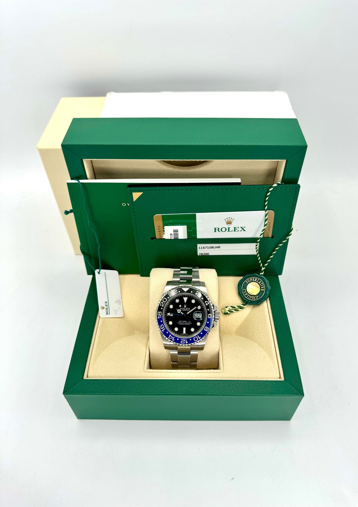 2018 Rolex GMT-Master II "Batman" 40mm 116710BLNR Oyster