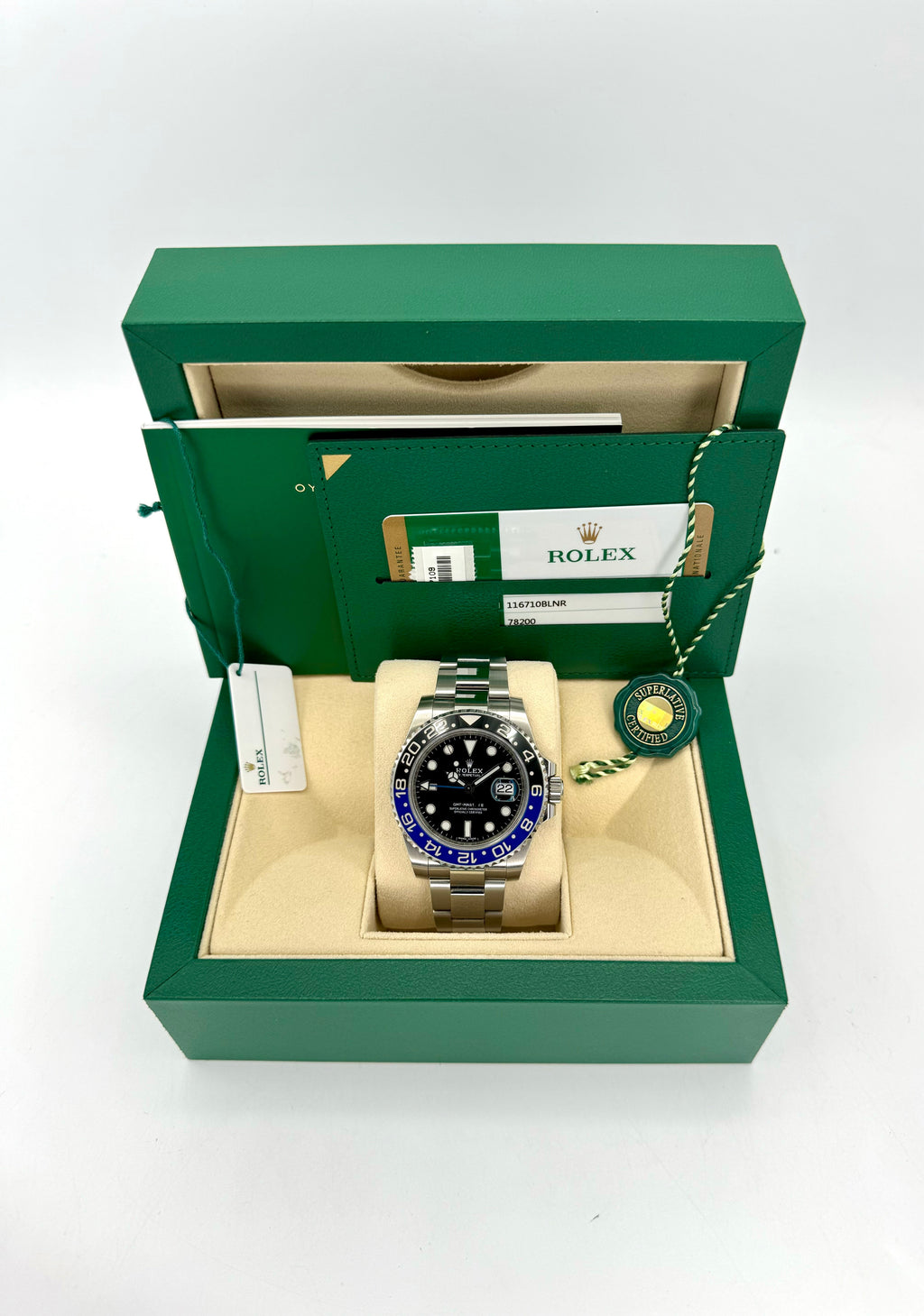 2018 Rolex GMT-Master II "Batman" 40mm 116710BLNR Oyster