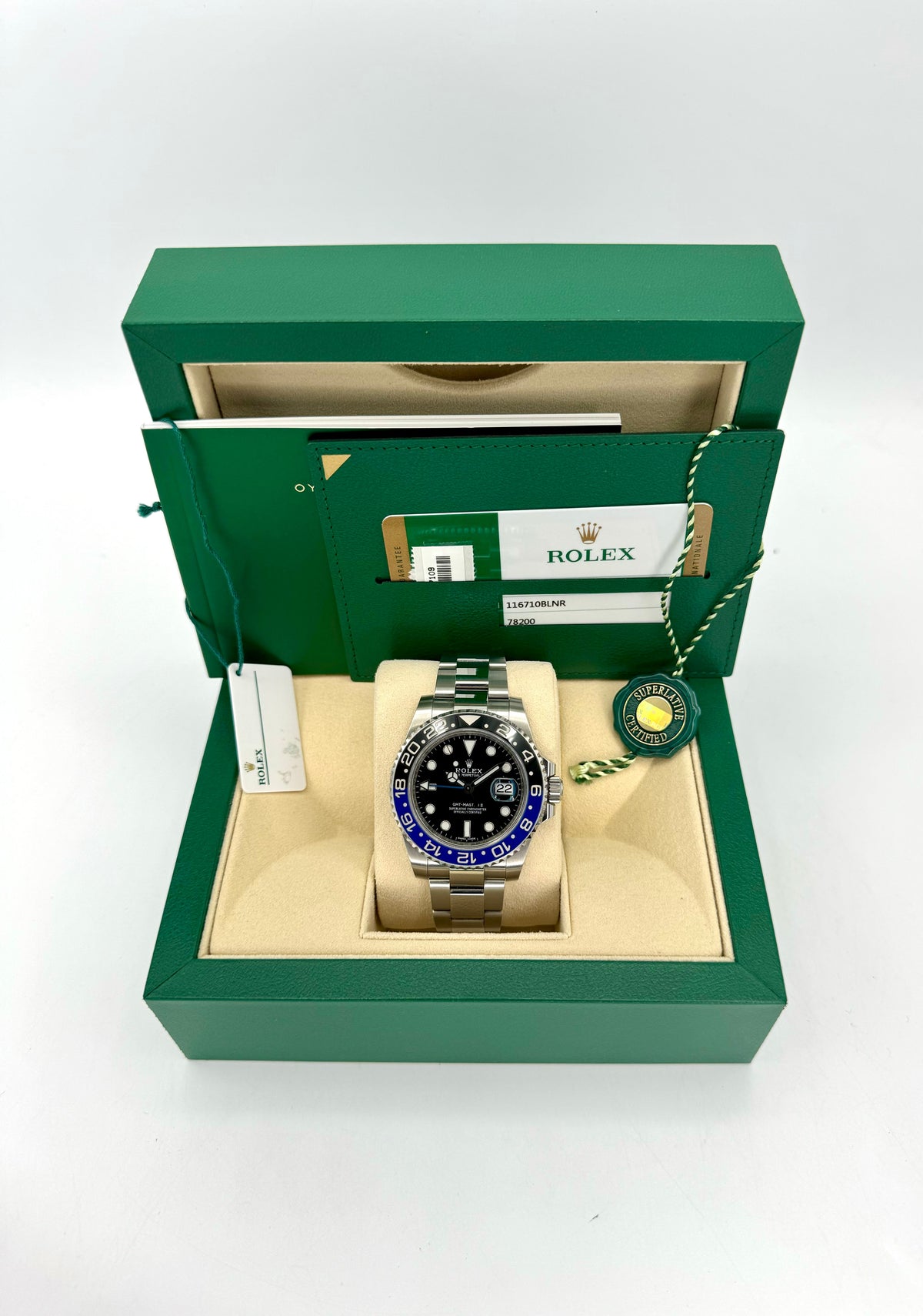2018 Rolex GMT-Master II "Batman" 40mm 116710BLNR Oyster