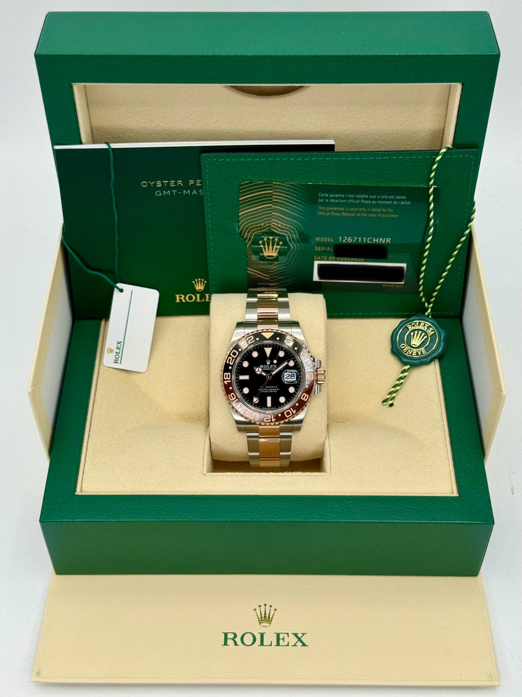 2022 Rolex GMT-Master II "Rootbeer" 40mm 126711CHNR Two-Tone