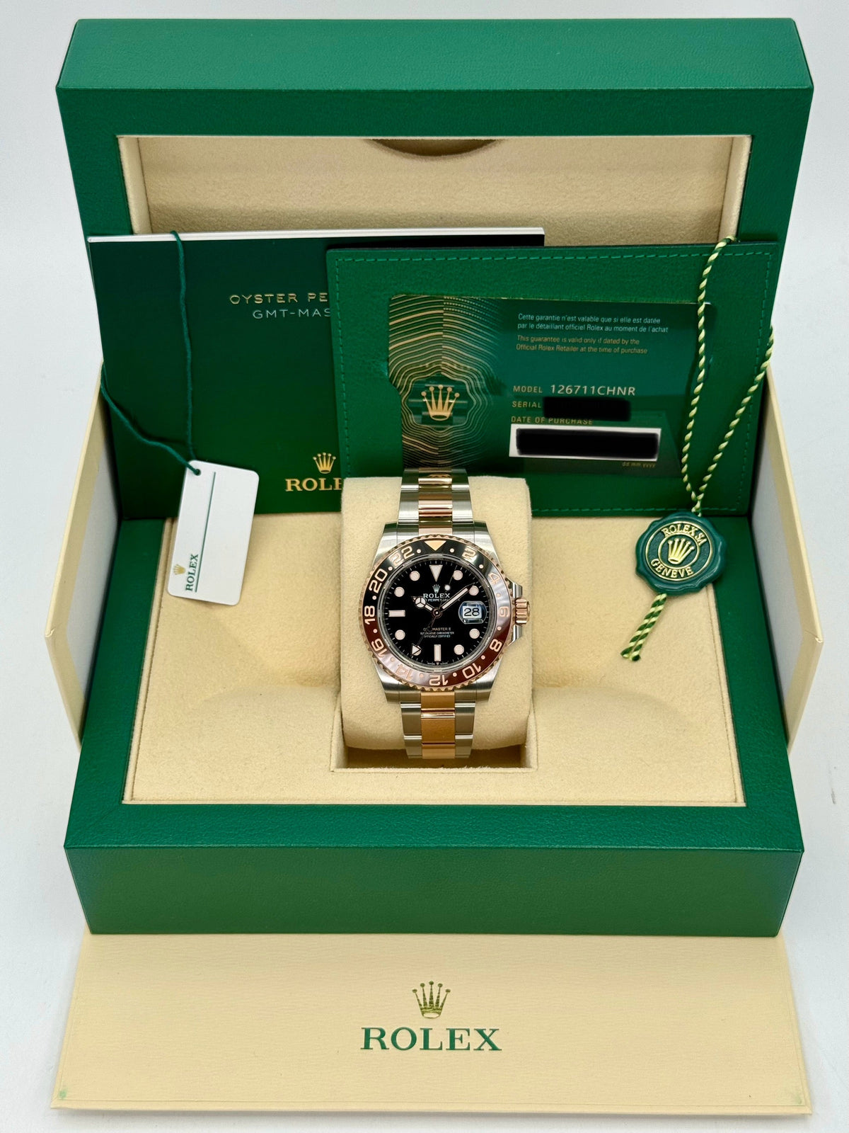2022 Rolex GMT-Master II "Rootbeer" 40mm 126711CHNR Two-Tone