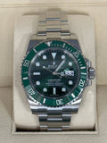 2020 Rolex Submariner "Hulk" 40mm 116610LV Green Dial