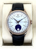 2019 Rolex Cellini Moonphase 39mm 50535 Rose Gold White Dial