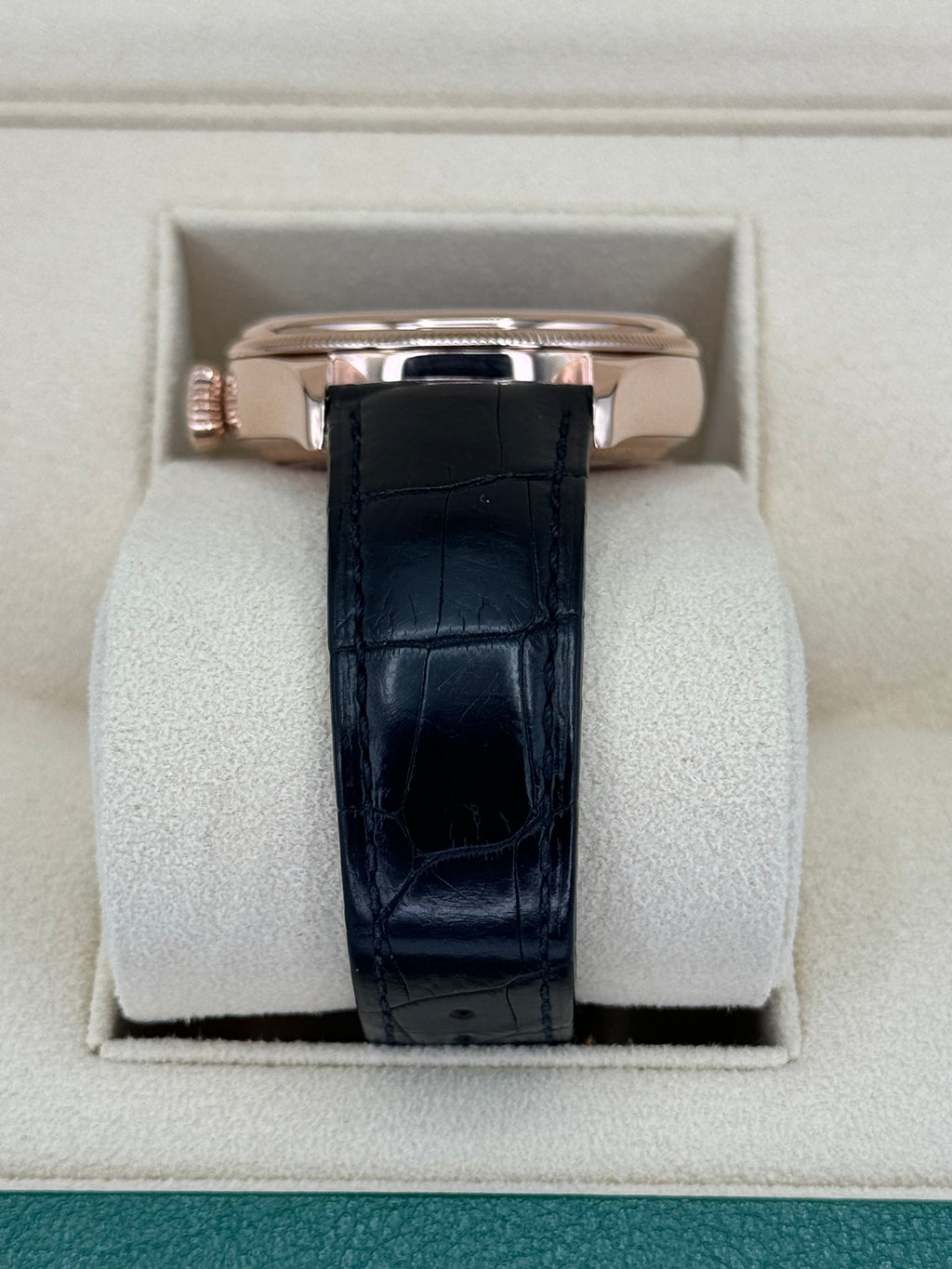 2019 Rolex Cellini Moonphase 39mm 50535 Rose Gold White Dial