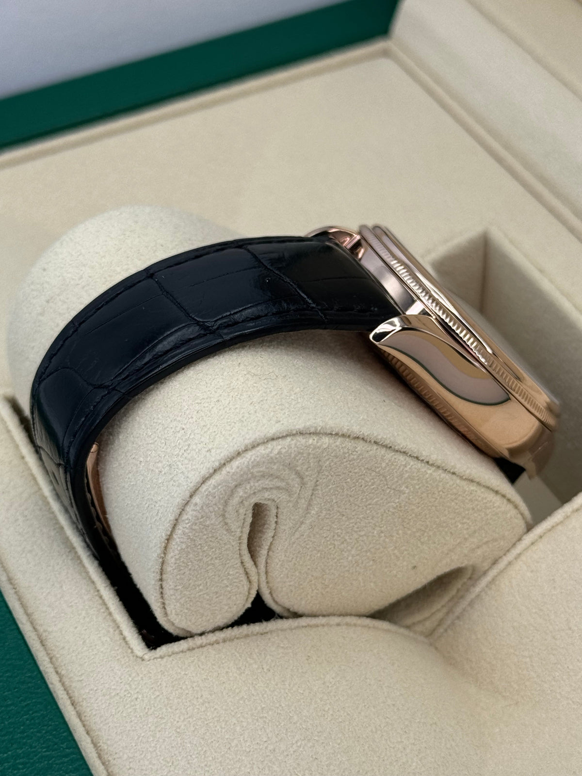 2019 Rolex Cellini Moonphase 39mm 50535 Rose Gold White Dial