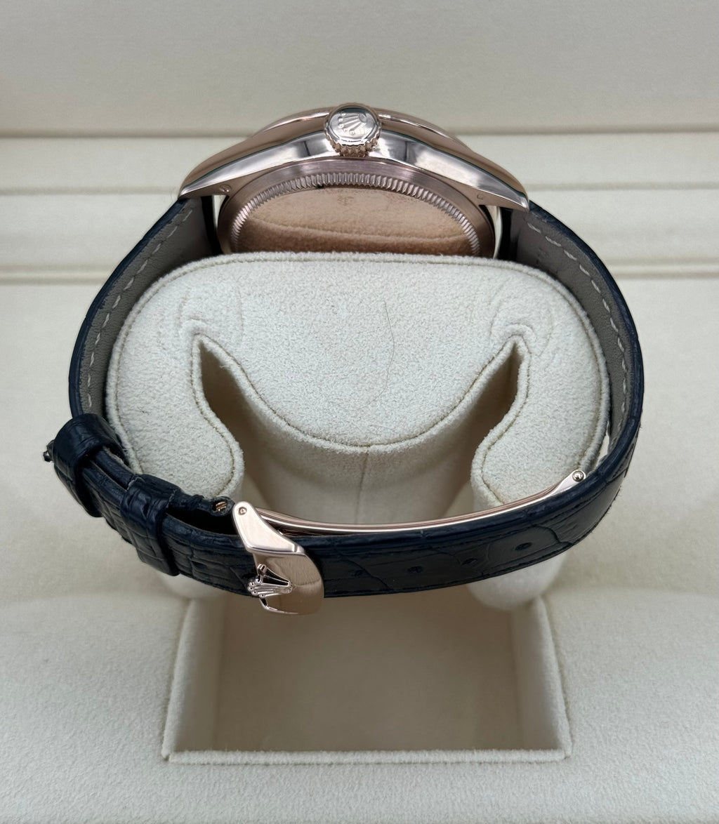 2019 Rolex Cellini Moonphase 39mm 50535 Rose Gold White Dial