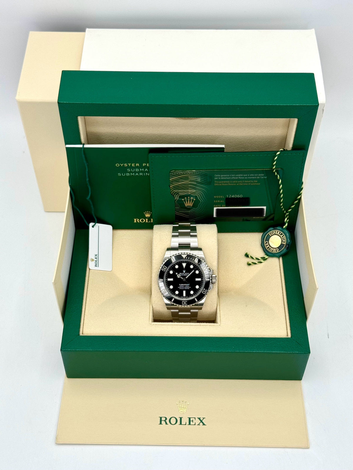 2022 Rolex Submariner 41mm 124060 Stainless Steel Black Dial
