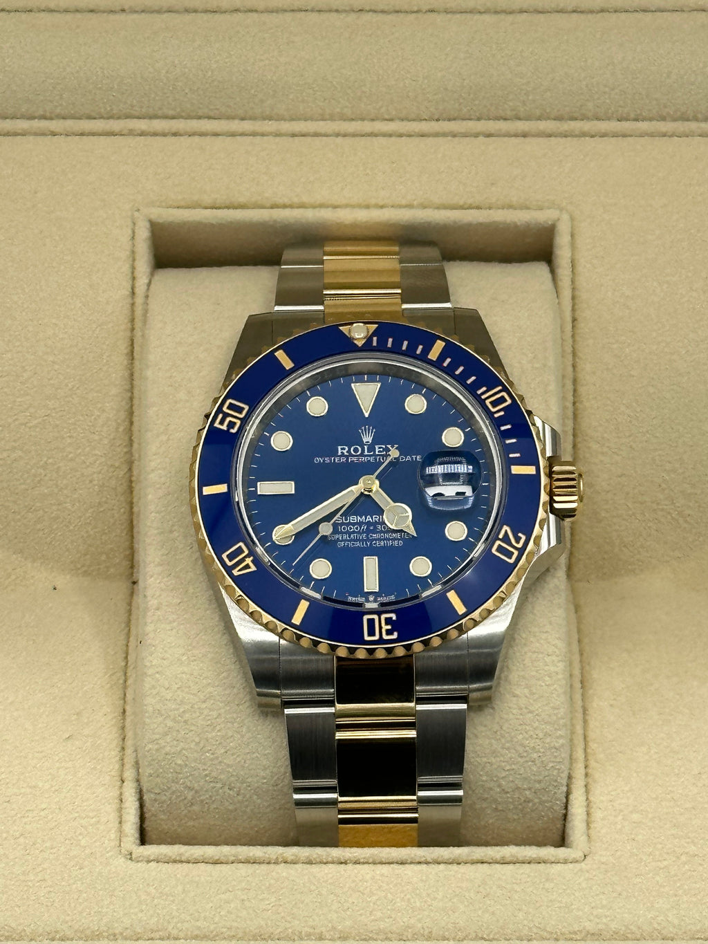 2023 Rolex Submariner "Bluesy" 41mm 126613LB Two-Tone Blue Dial