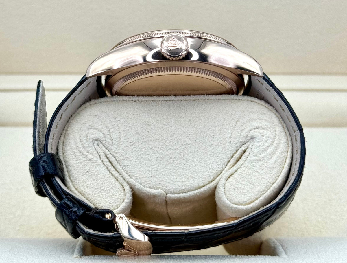 2020 Rolex Cellini Moonphase 39mm 50535 Rose Gold White Dial