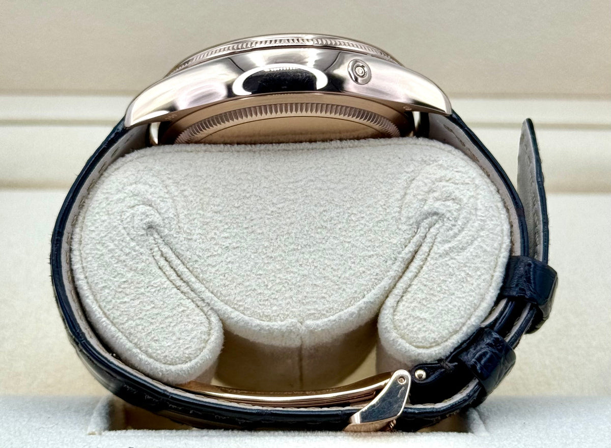 2020 Rolex Cellini Moonphase 39mm 50535 Rose Gold White Dial