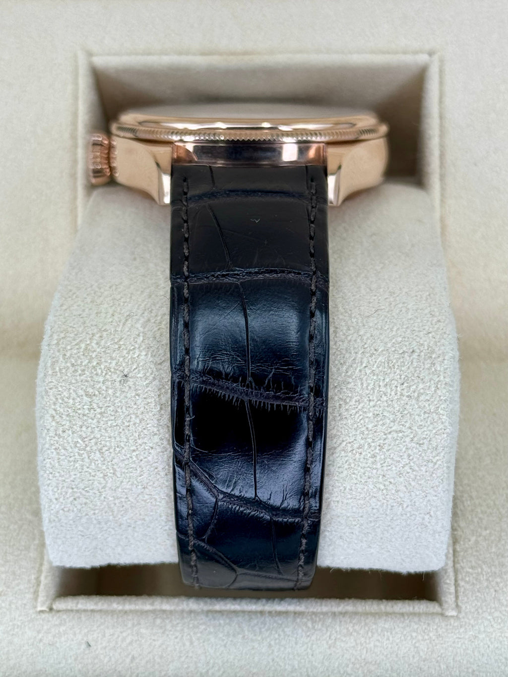 2020 Rolex Cellini Moonphase 39mm 50535 Rose Gold White Dial